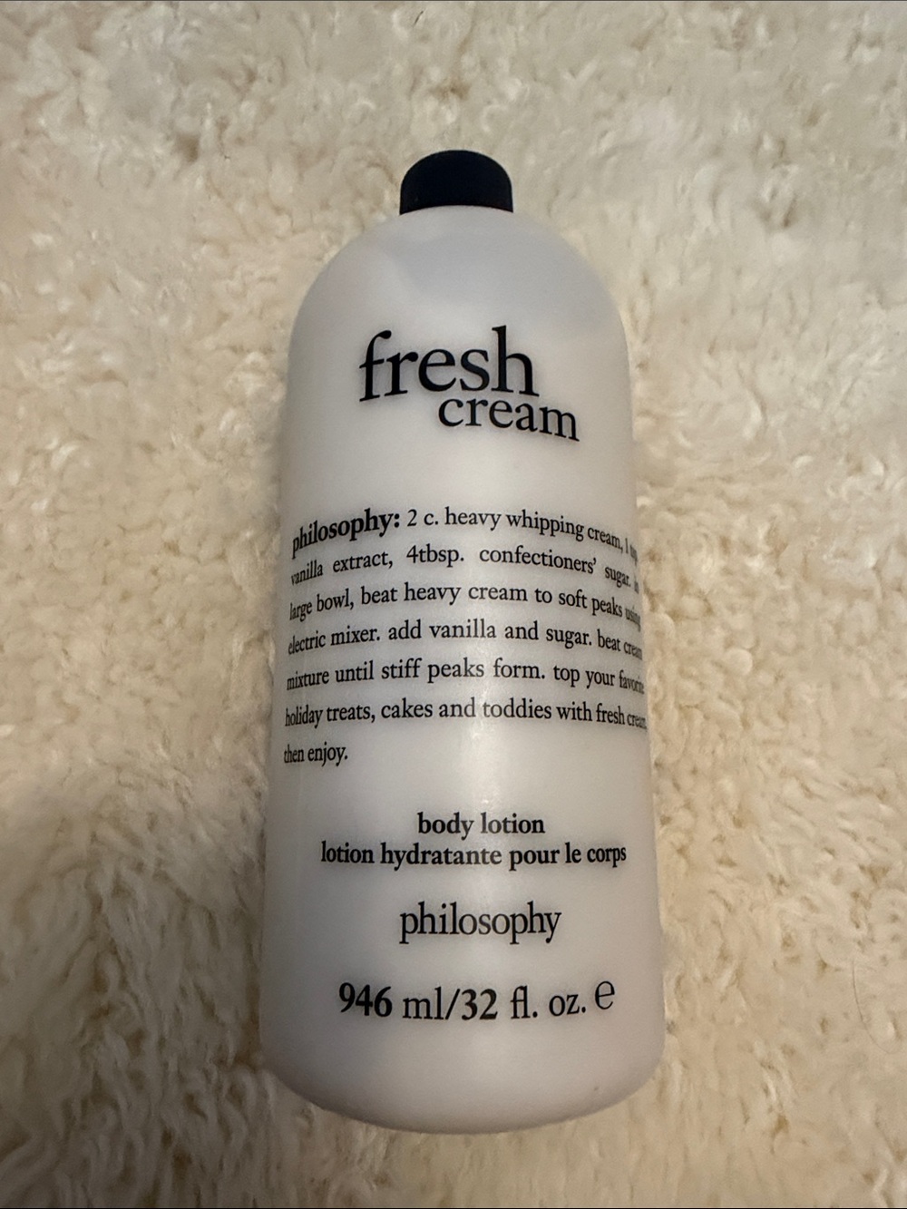 Philosophy Fresh Cream Body Lotion - White & Black